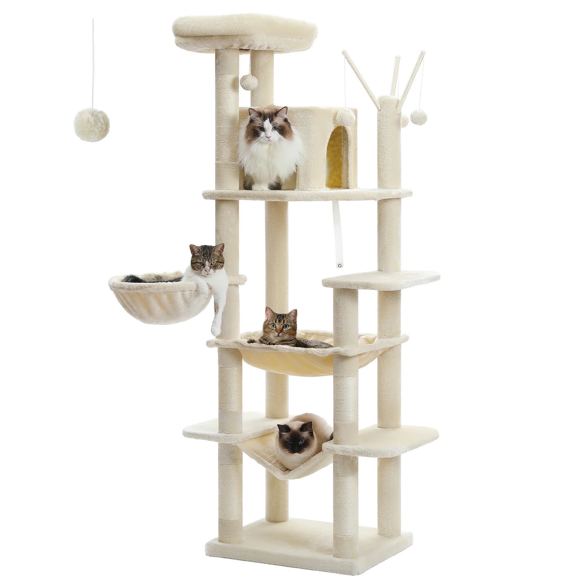 Large Multi-Level Cat Tree Tall Tower