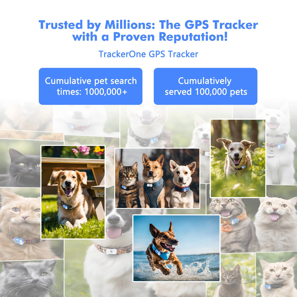 GPS Pet Tracker for Dogs Cats Built-in IoT Sim