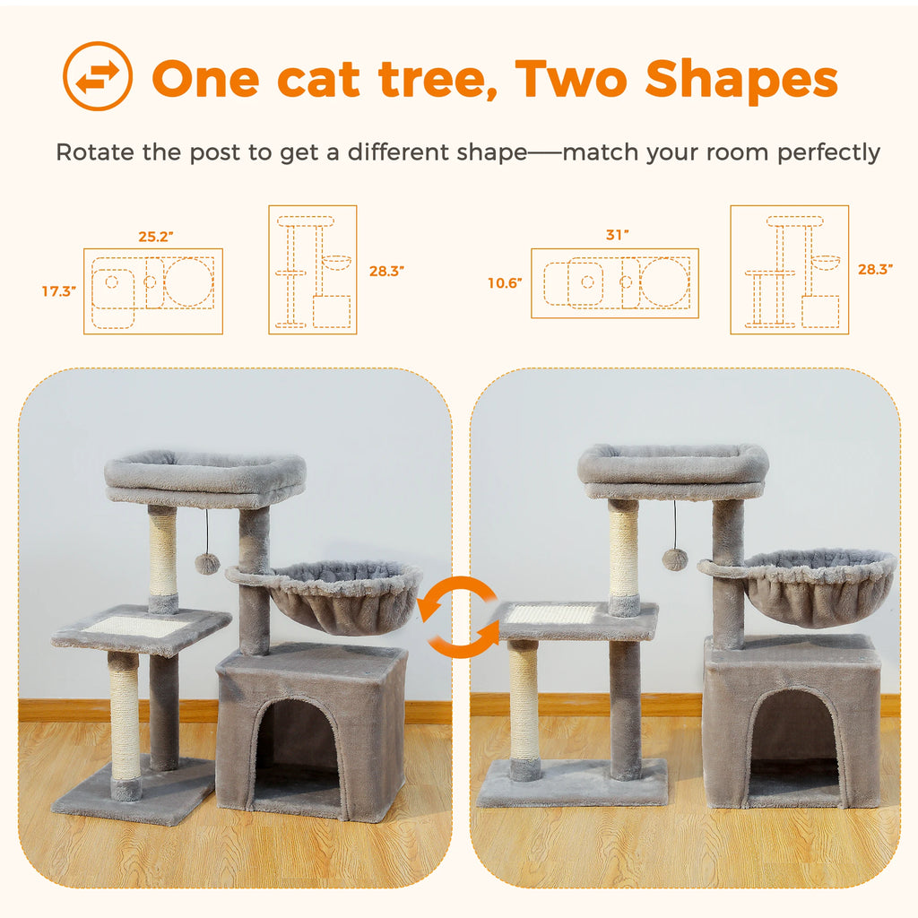 Cat Tree Tower for Indoor Cats 2 Styles