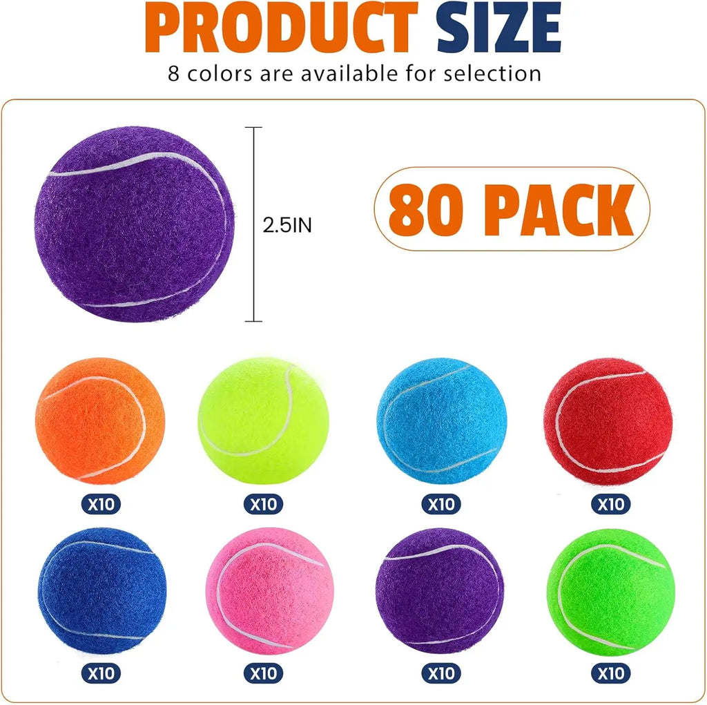 80 Pack Tennis Balls for Dogs