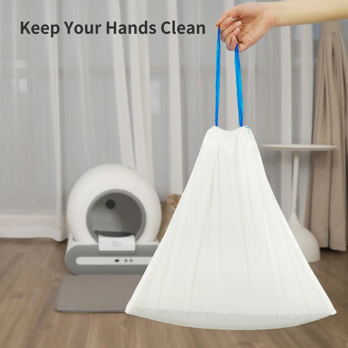 Self-Cleaning Cat Litter Box Poop Bag Liners