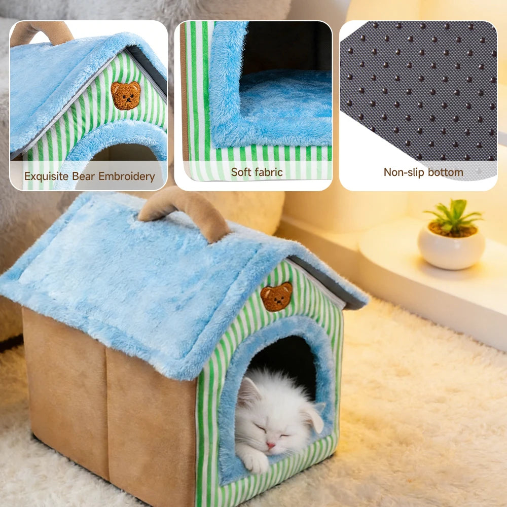 Foldable Washable Pet Cat House