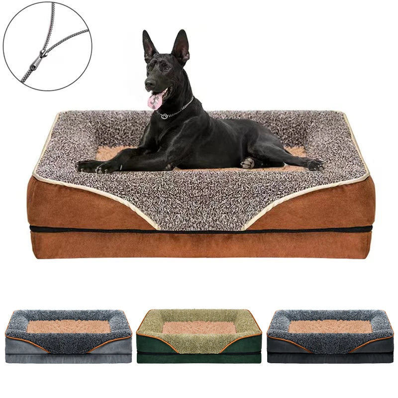 Oversized Pet Bed with Raised Edges