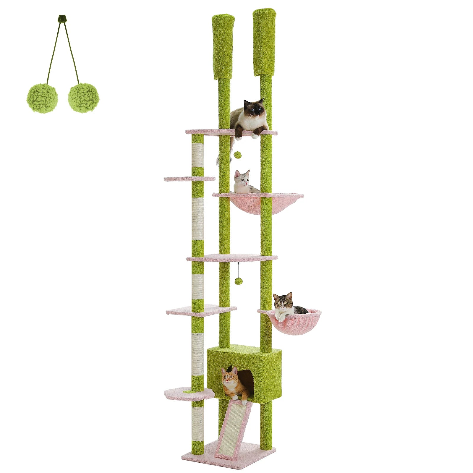 Cactus Tree Floor to Ceiling Cat Tower