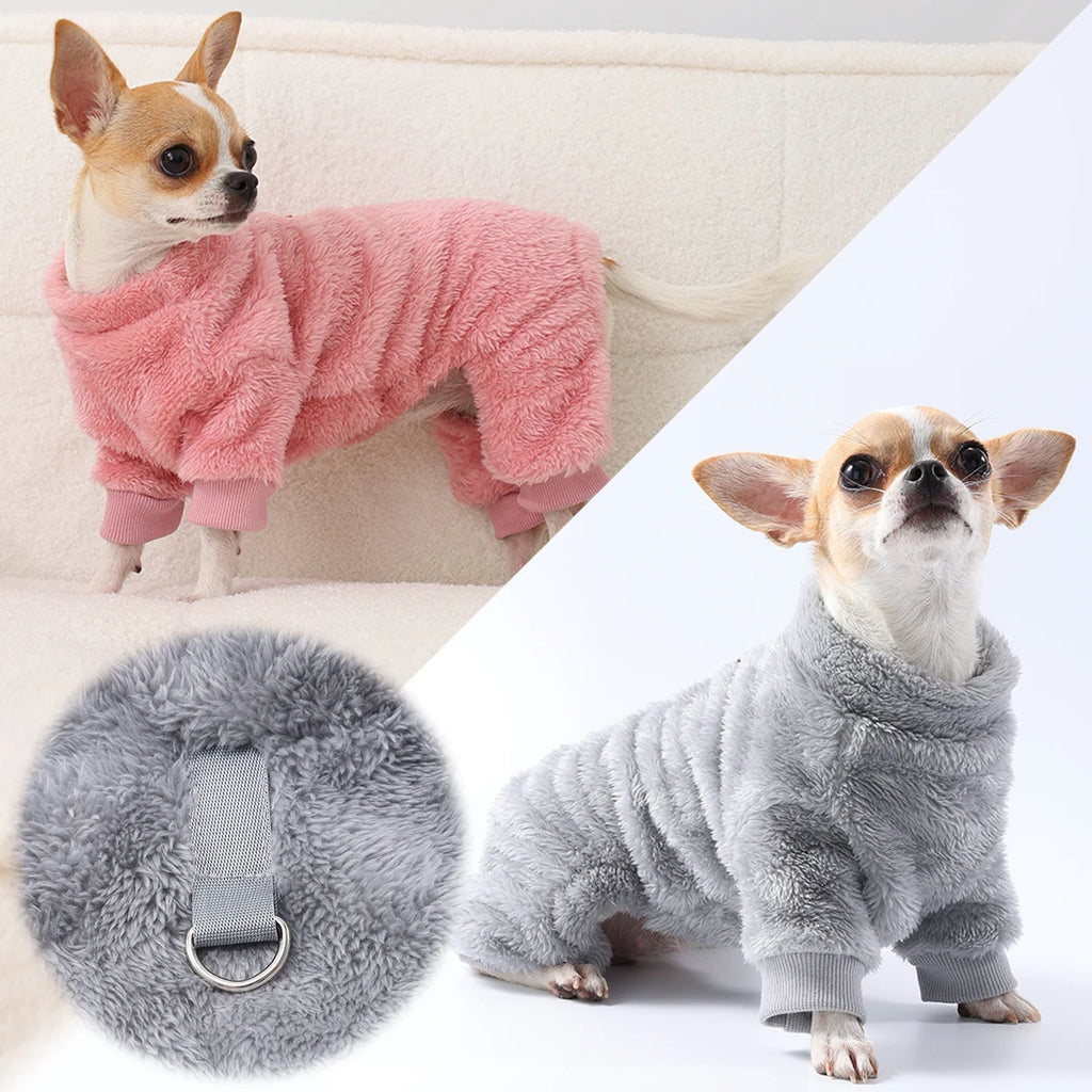Winter Warm Pet Dog Cat Clothes Flannel