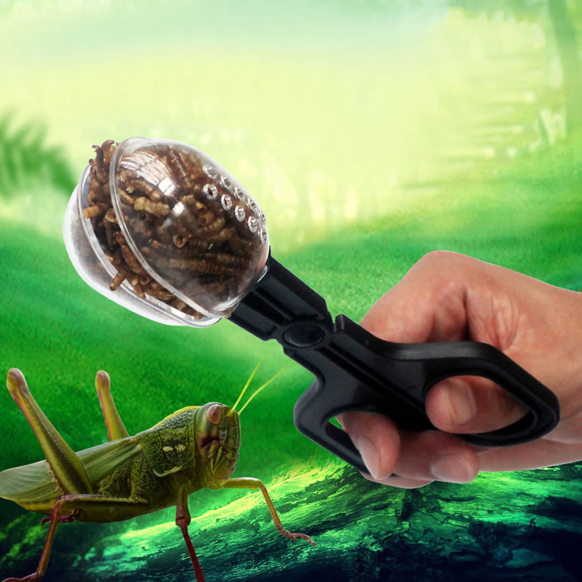 Plastic Tongs Tweezers Lizard Snake Feeding Tool