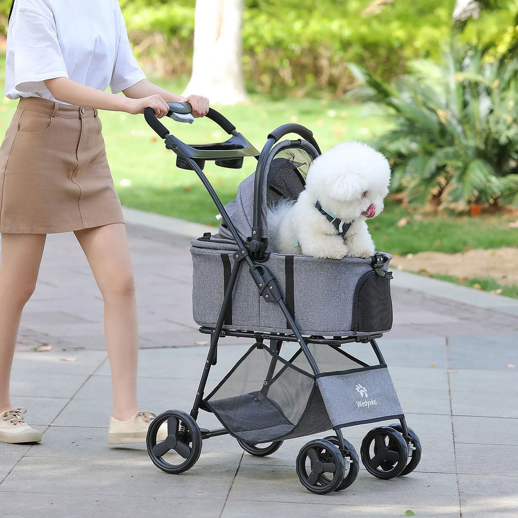 3 in 1 Pet Stroller with Removable Carrier