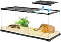 20 Gallon Glass Terrarium with Dual Sliding Top Cover
