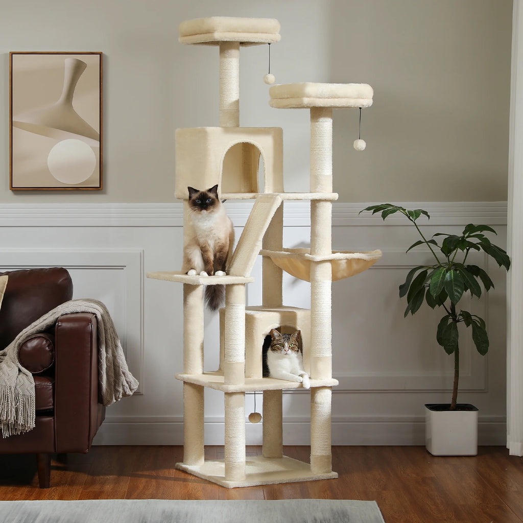 Large Multi-Level Cat Tree Tall Tower