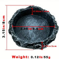 1 Pcs Small Reptiles Realistic Stone Feeding and Water Bowl