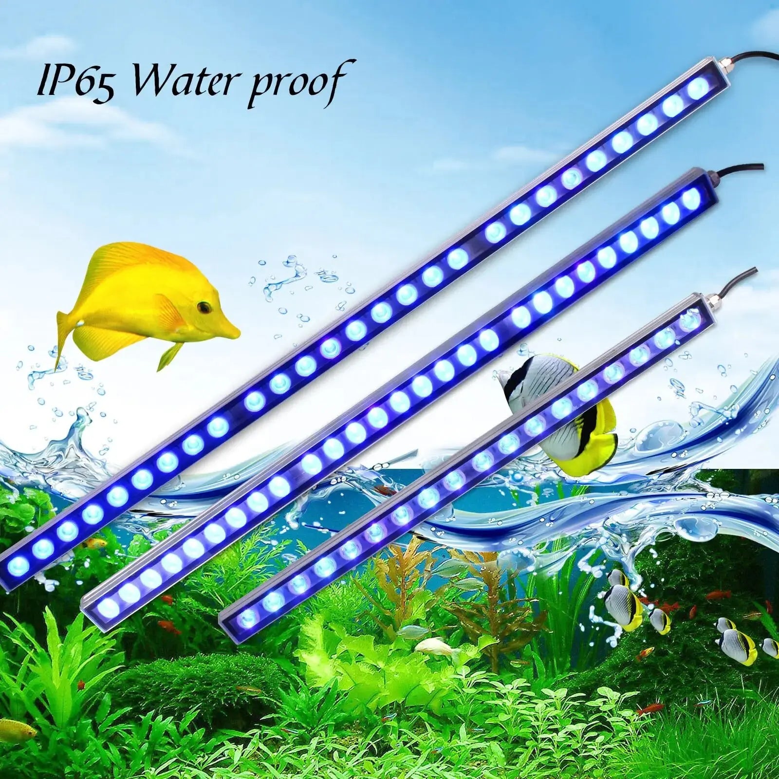 54W/81W/108W Aquarium Light with 470nm Blue Spectrum LEDs