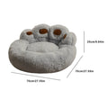 Dog Cat Paw Bed Fluffy Pet Bed