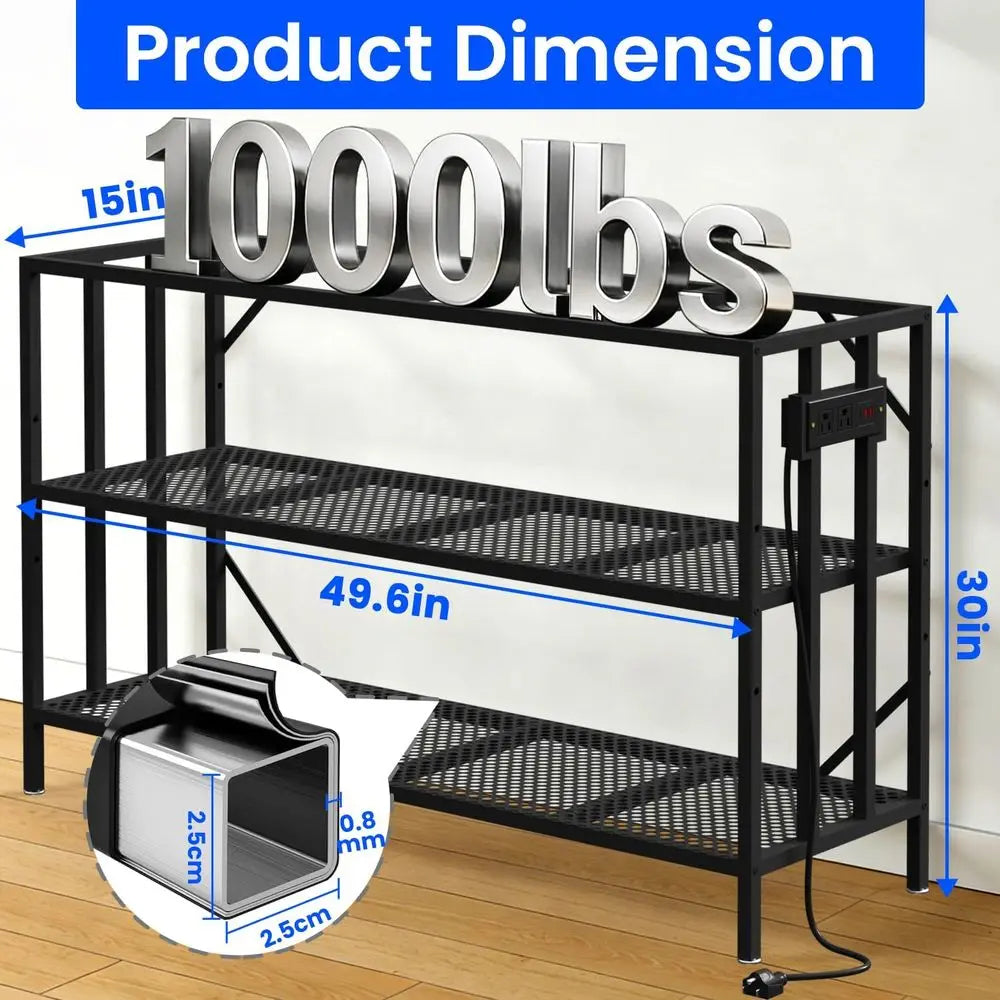 55-75 Gallon Fish Tank Stand with Power Outlet