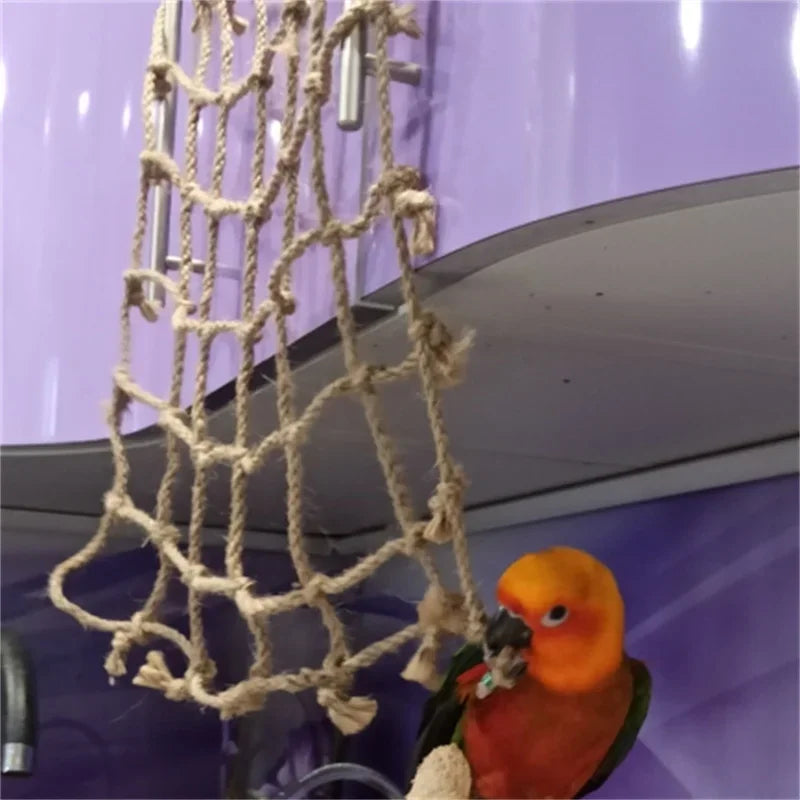 Bird Climbing Net Swing Rope 15.75 x 15.75 in