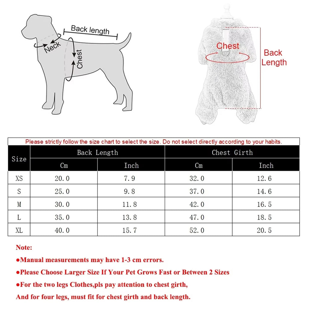 Winter Warm Pet Dog Cat Clothes Flannel