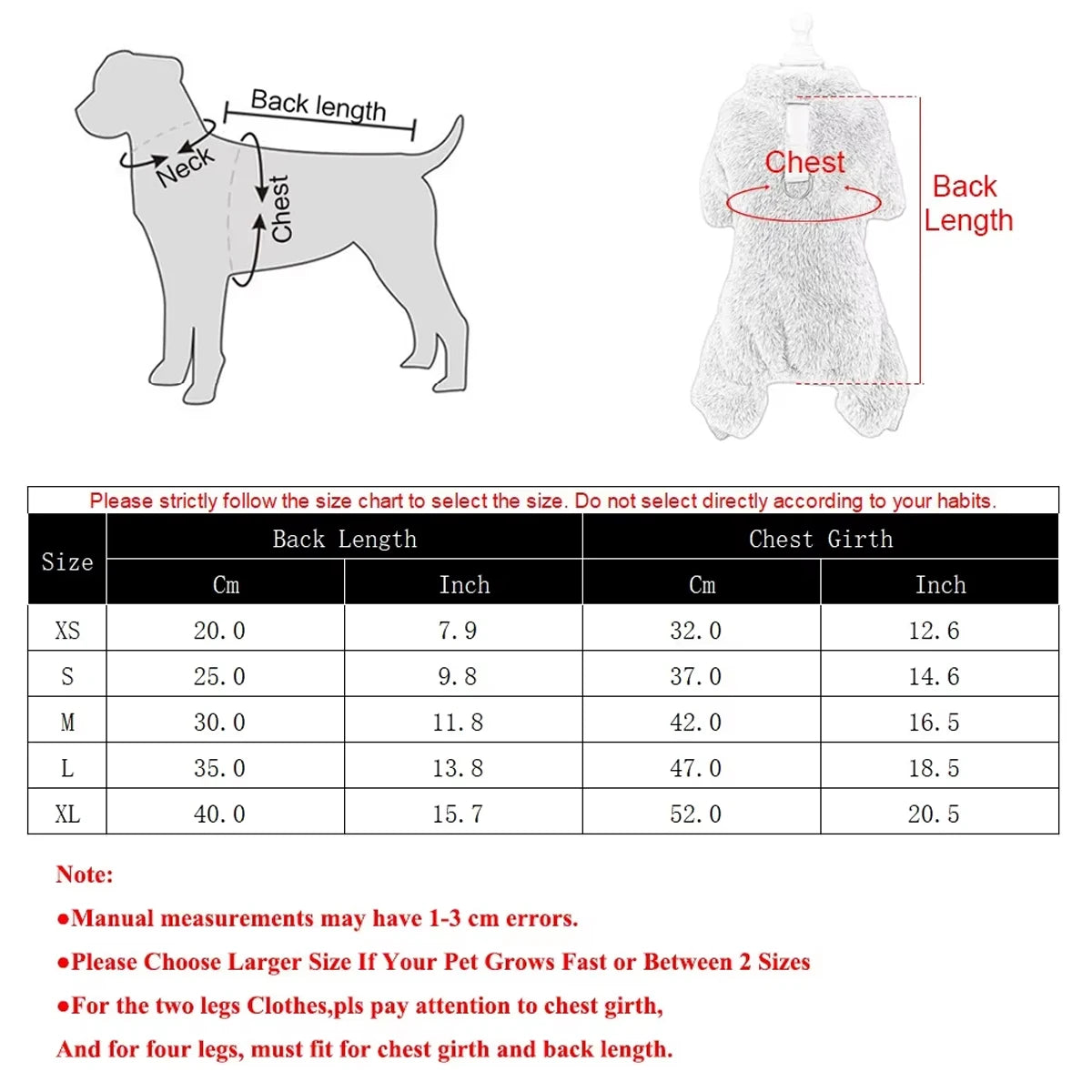 Winter Warm Pet Dog Cat Clothes Flannel