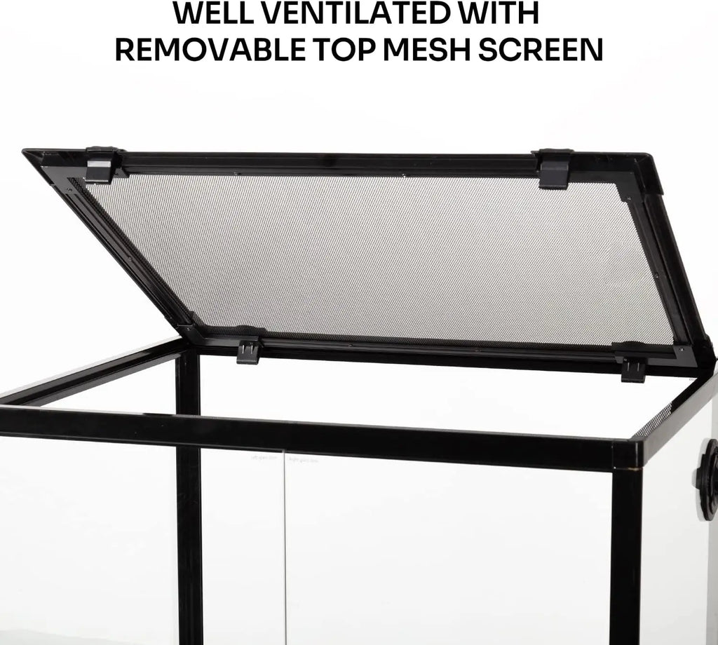 45 Gallon Glass Reptile & Amphibians Terrarium with Double Hinge Door