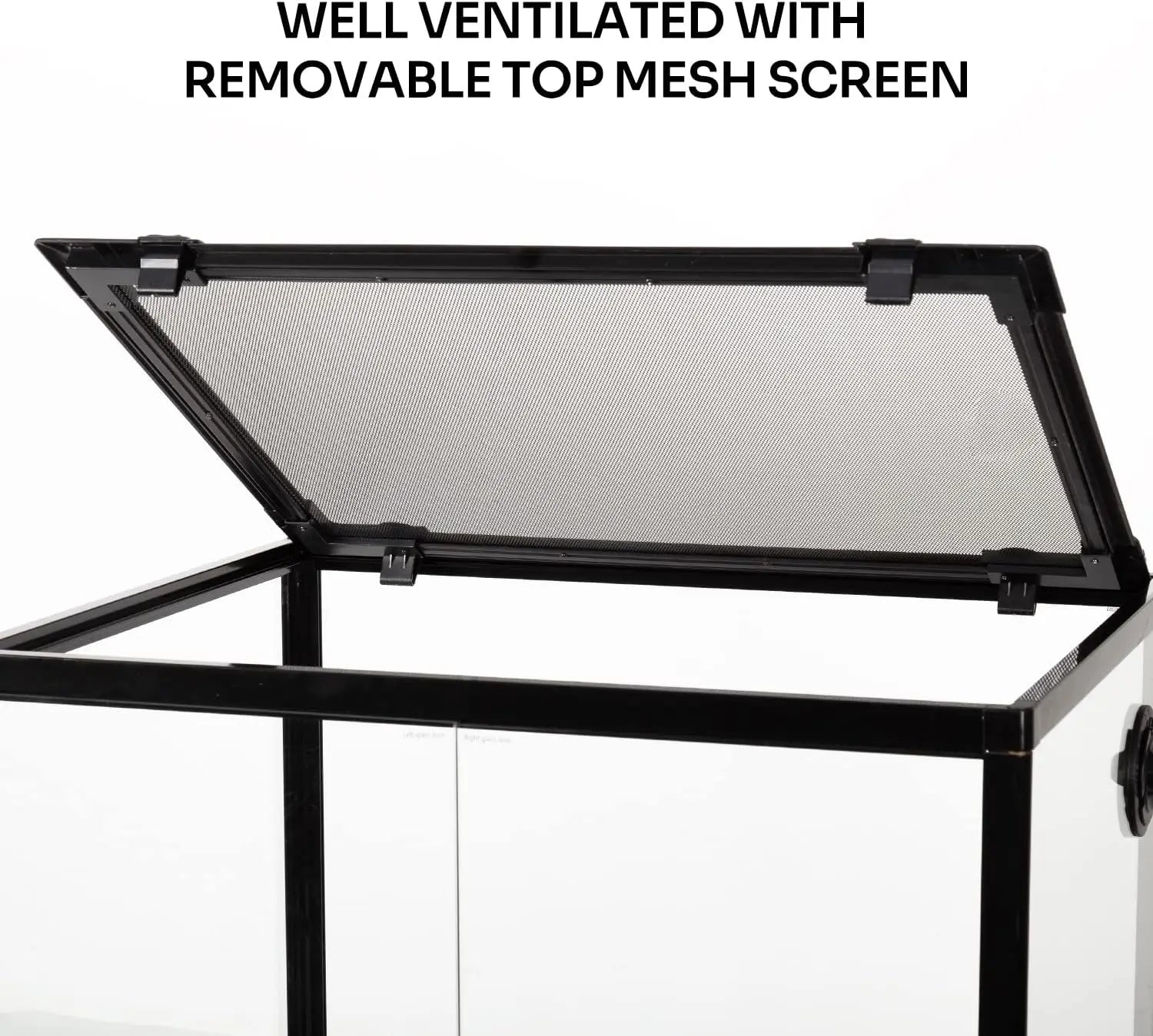 45 Gallon Glass Reptile & Amphibians Terrarium with Double Hinge Door
