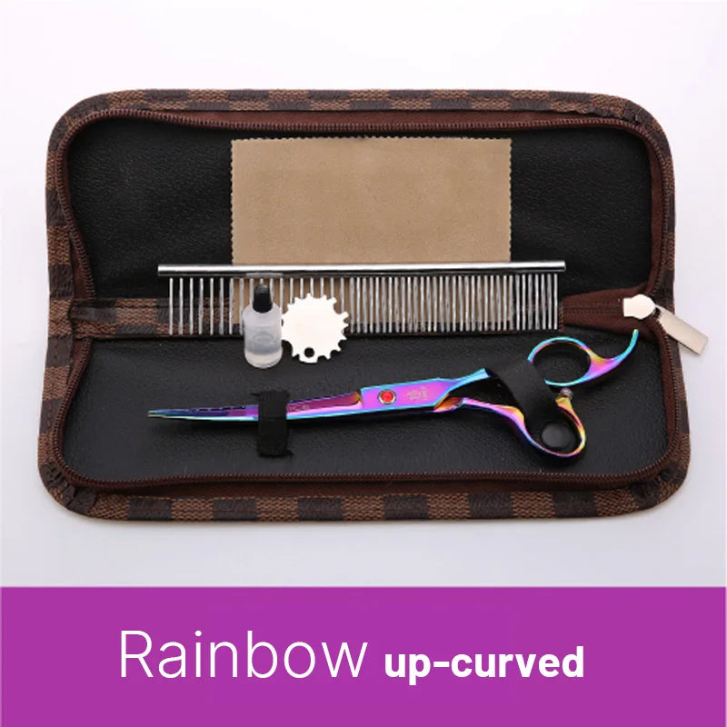 6.5/7.0 Inch Rainbow Pet Grooming Scissors