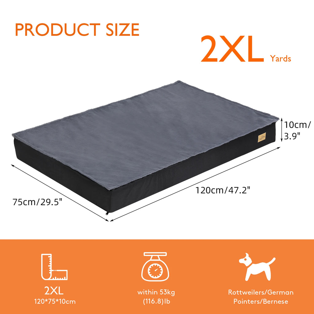 Jumbo Pet Dog Cat Orthopedic Memory Foam Bed