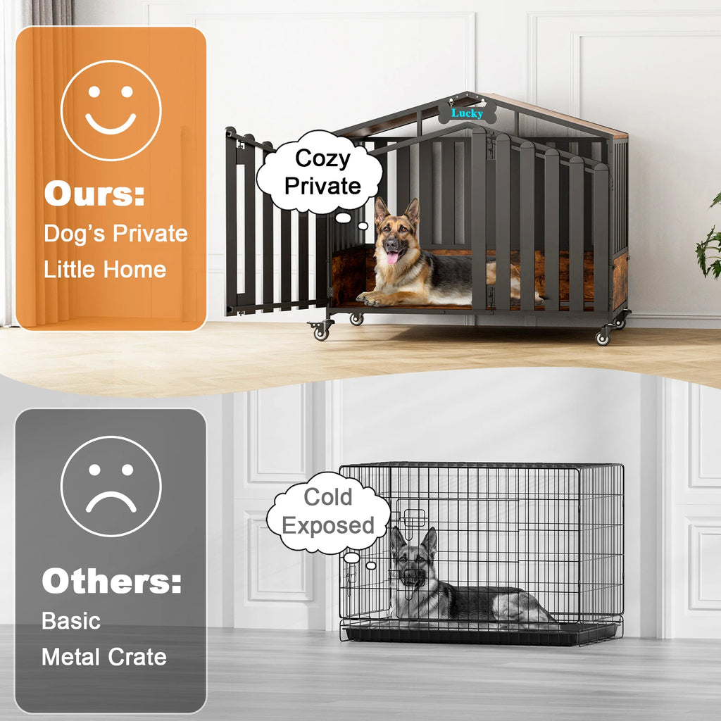 31"/41"/48“ XL Heavy Duty Dog Crate