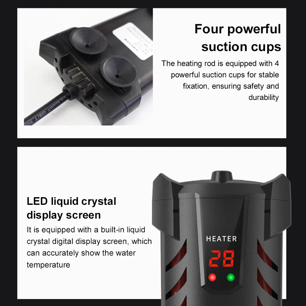 Submersible Fish Tank Heater with Suction Cups