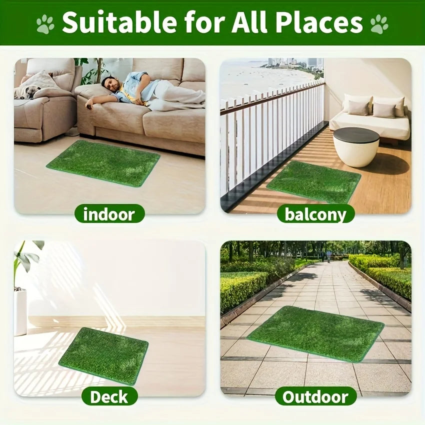 Simulation Lawn Toilet Training Mat Washable
