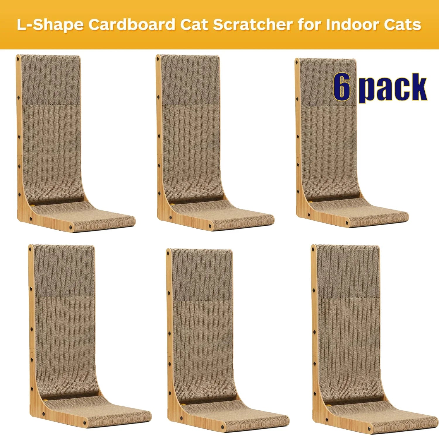 2pcs/6pcs L-Shape Cat Scratching Post
