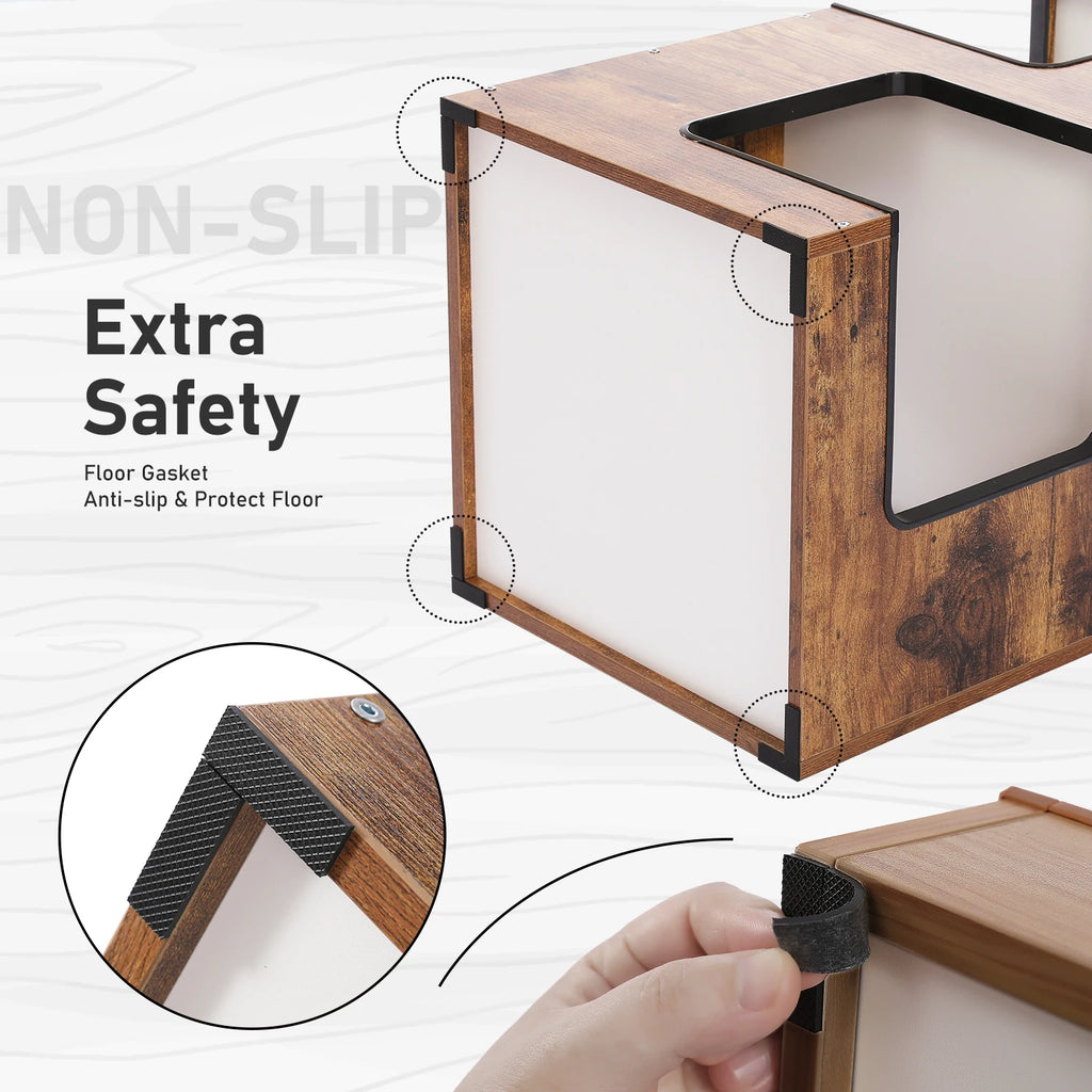 Modern Wood Cat Condo House Bed