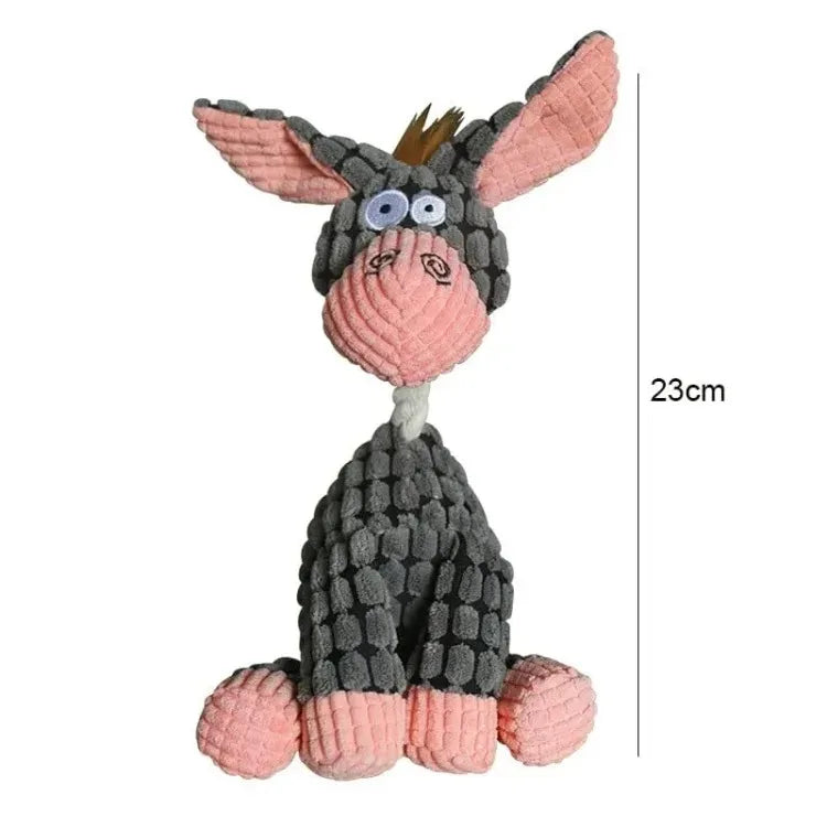 Plush Squeaky Puppy Chew Toy Companion