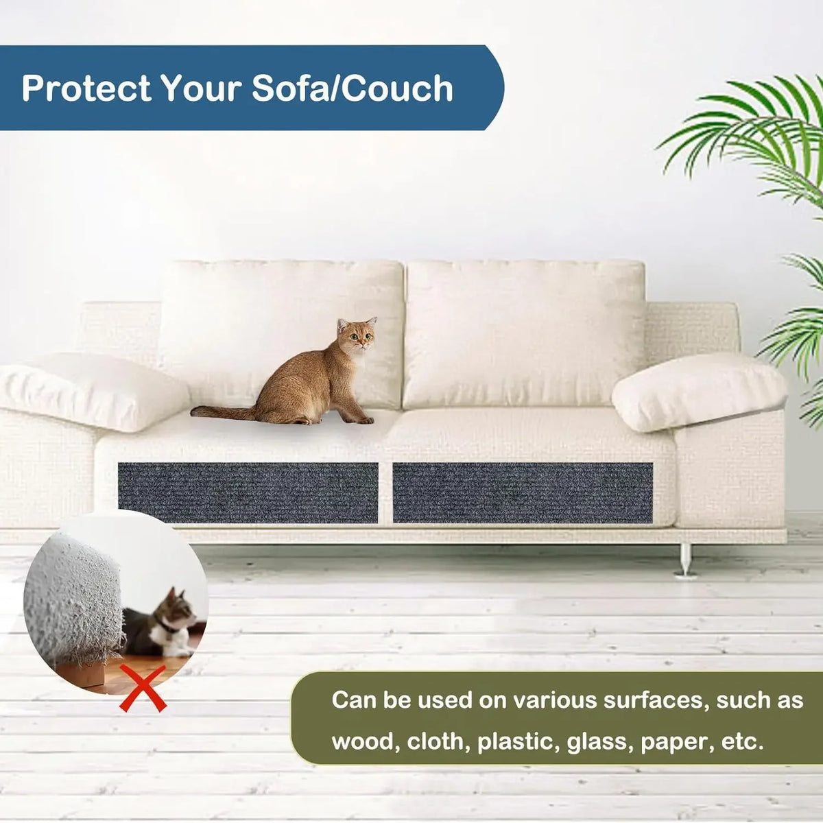 Self-Adhesive Cat Scratching Sofa Furniture Protector