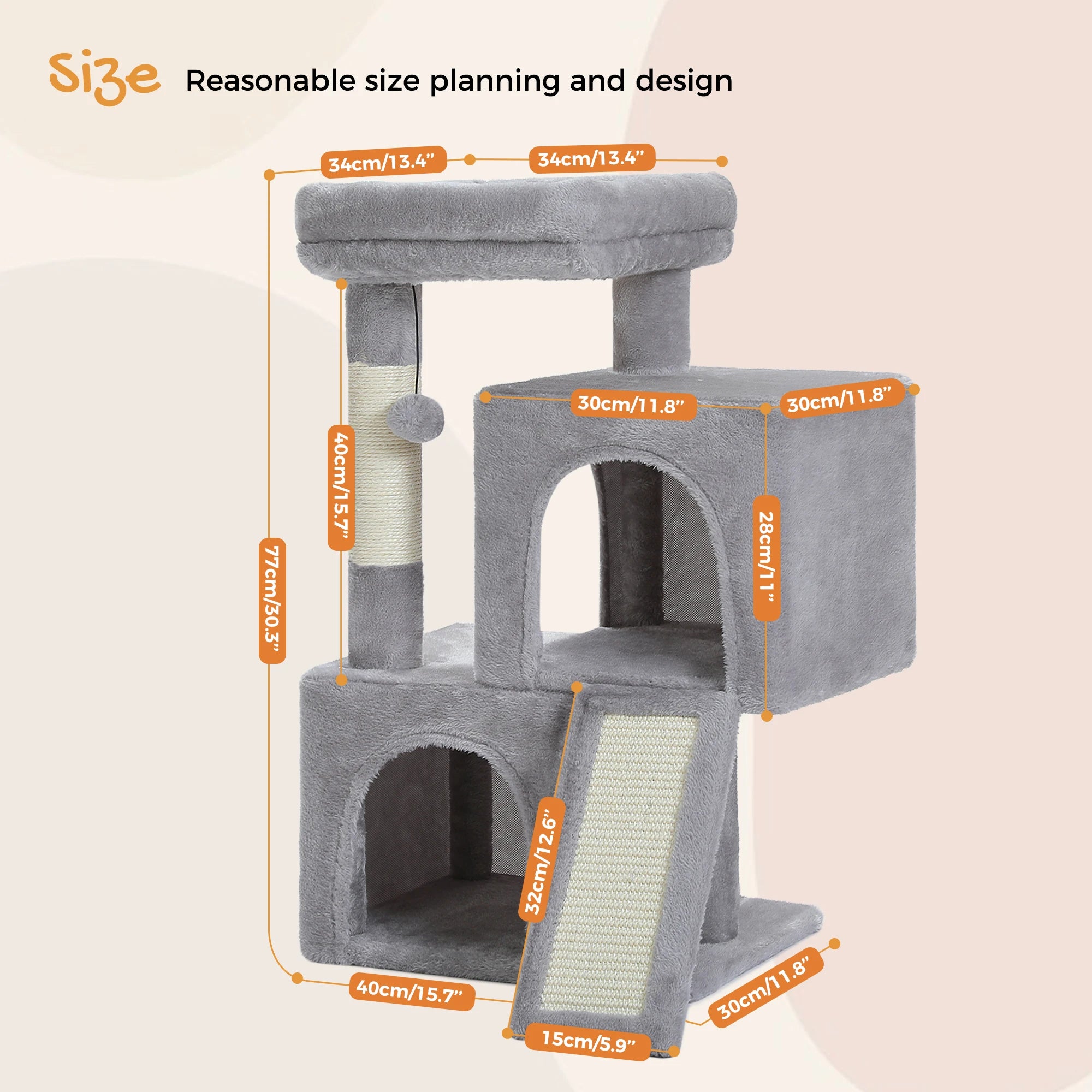 Large Cat Tree Tower for Indoor Cats