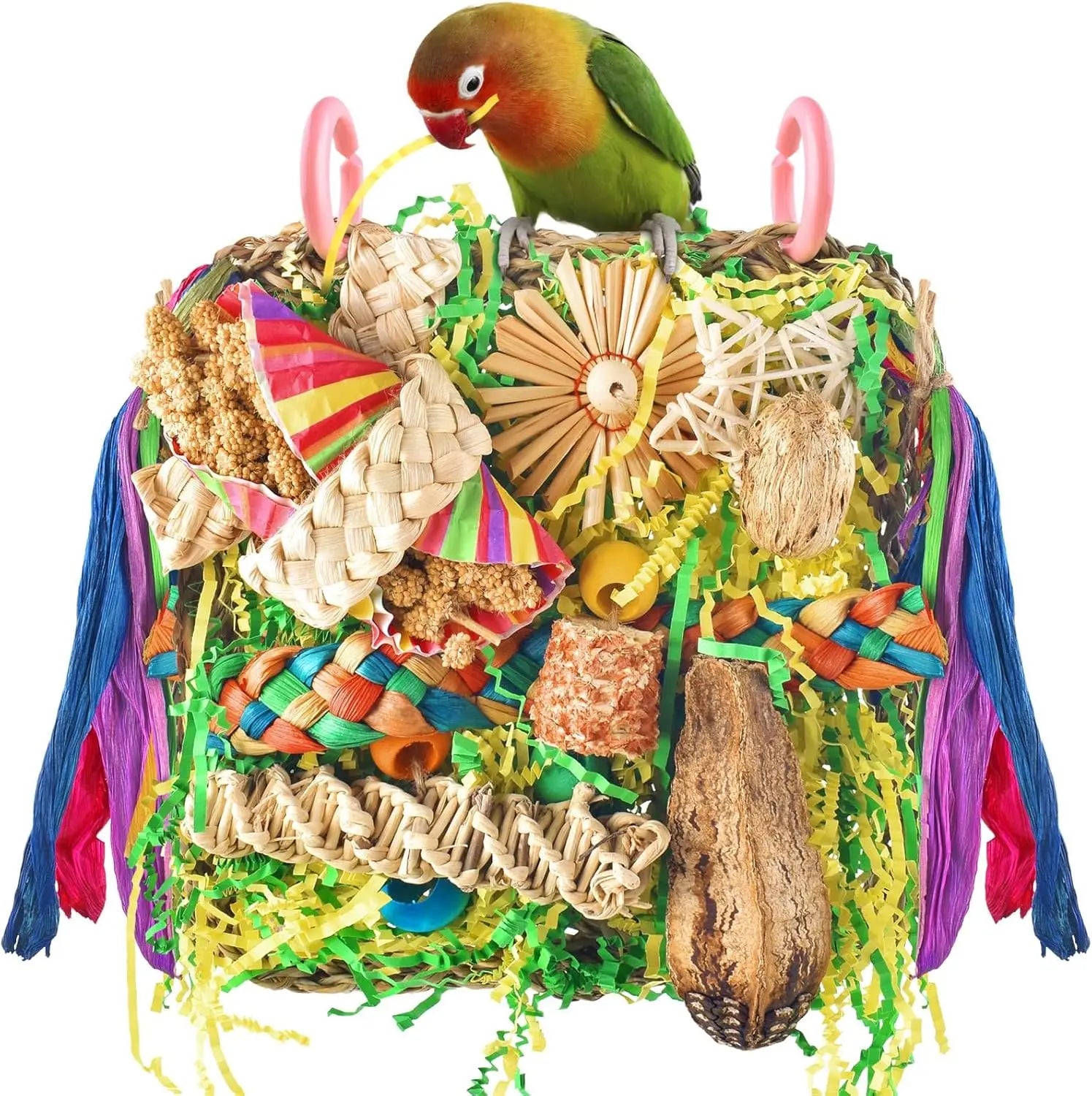 Bird Toys for Parrots Foraging Swing Mat