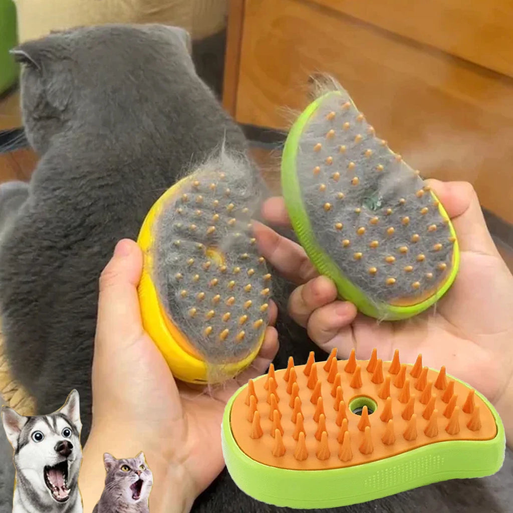 Cat Dog Steam Brush Electric Sprayer for Massage Grooming
