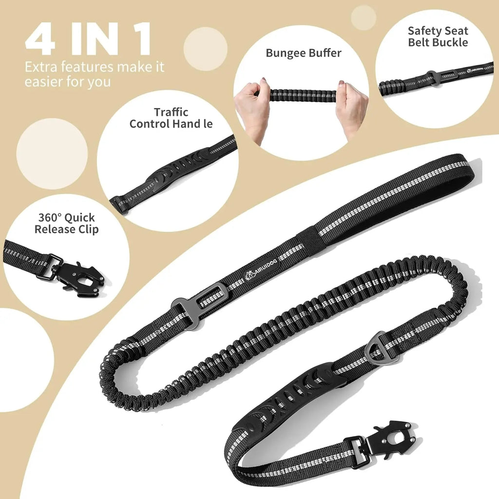 Reflective Shock Absorbing Pet Dog Cat Leash
