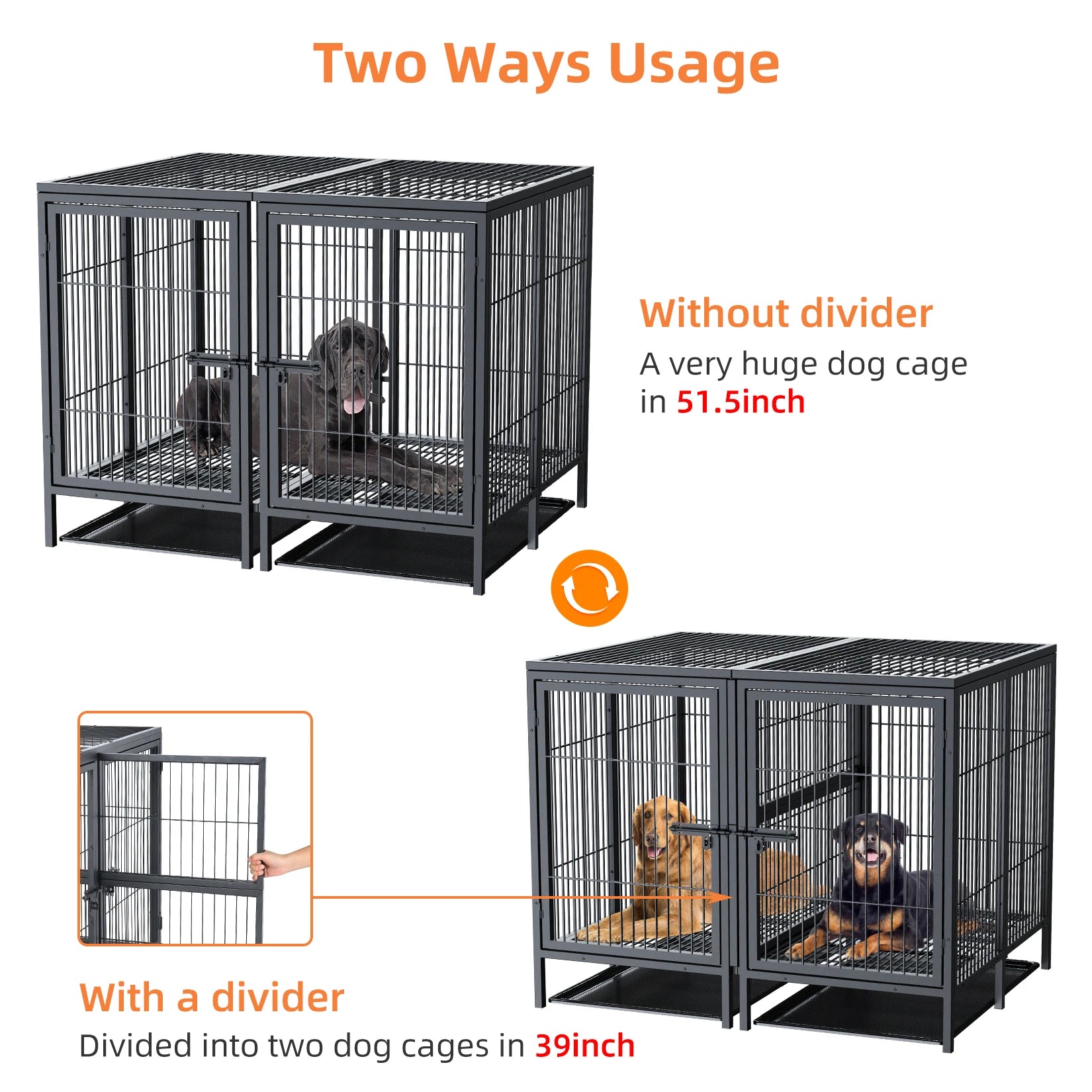 Jumbo Large Metal Pet Dog Playpen Kennel