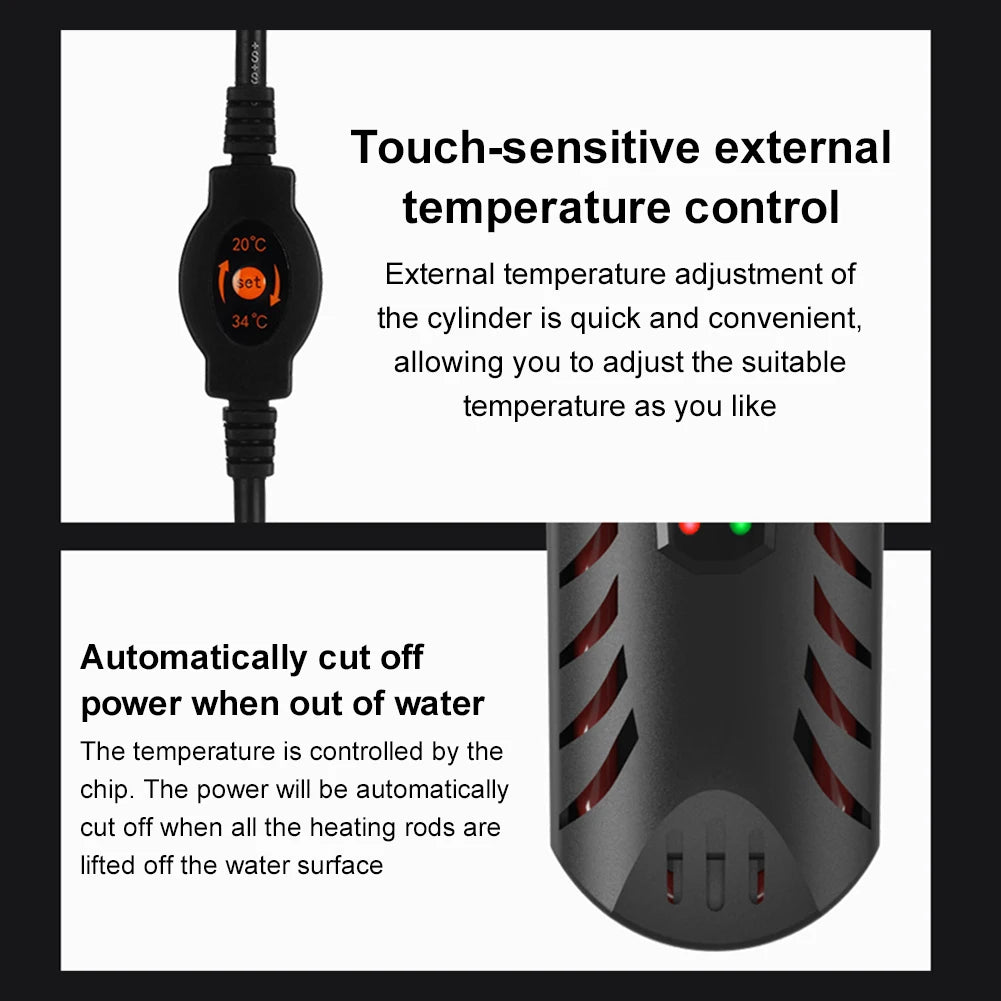 Submersible Fish Tank Heater with Suction Cups