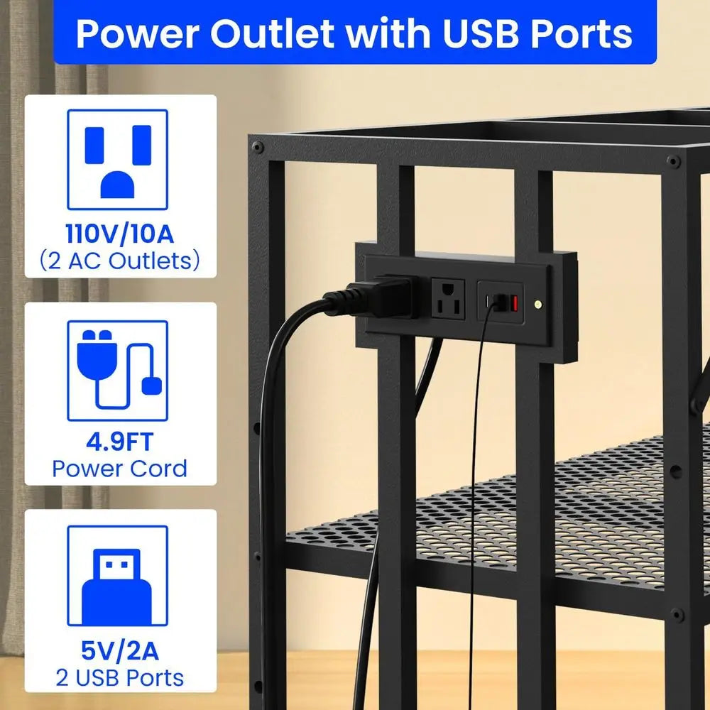 55-75 Gallon Fish Tank Stand with Power Outlet