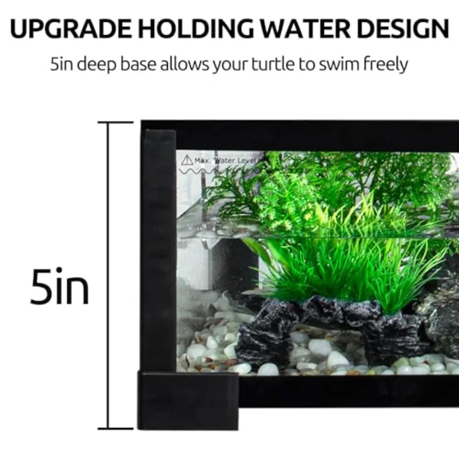 18 Gallon Turtle Tank Aquarium 30×12×12
