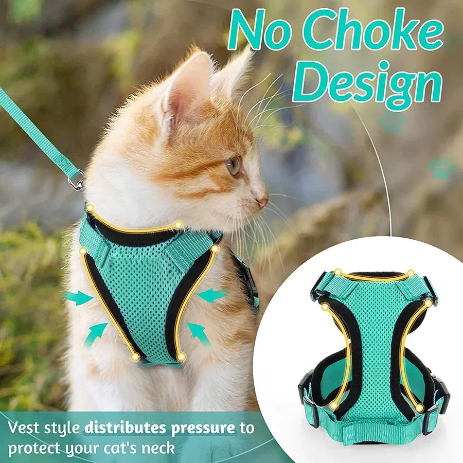 Cat Puppy Harness and Leash for Walking