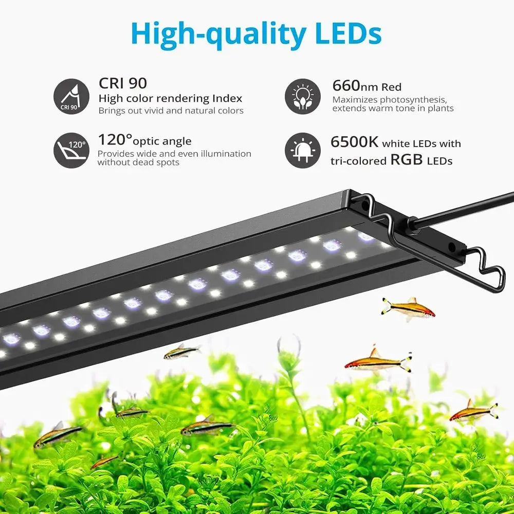 24/7 Adjustable LED Aquarium Light for Fish Tanks