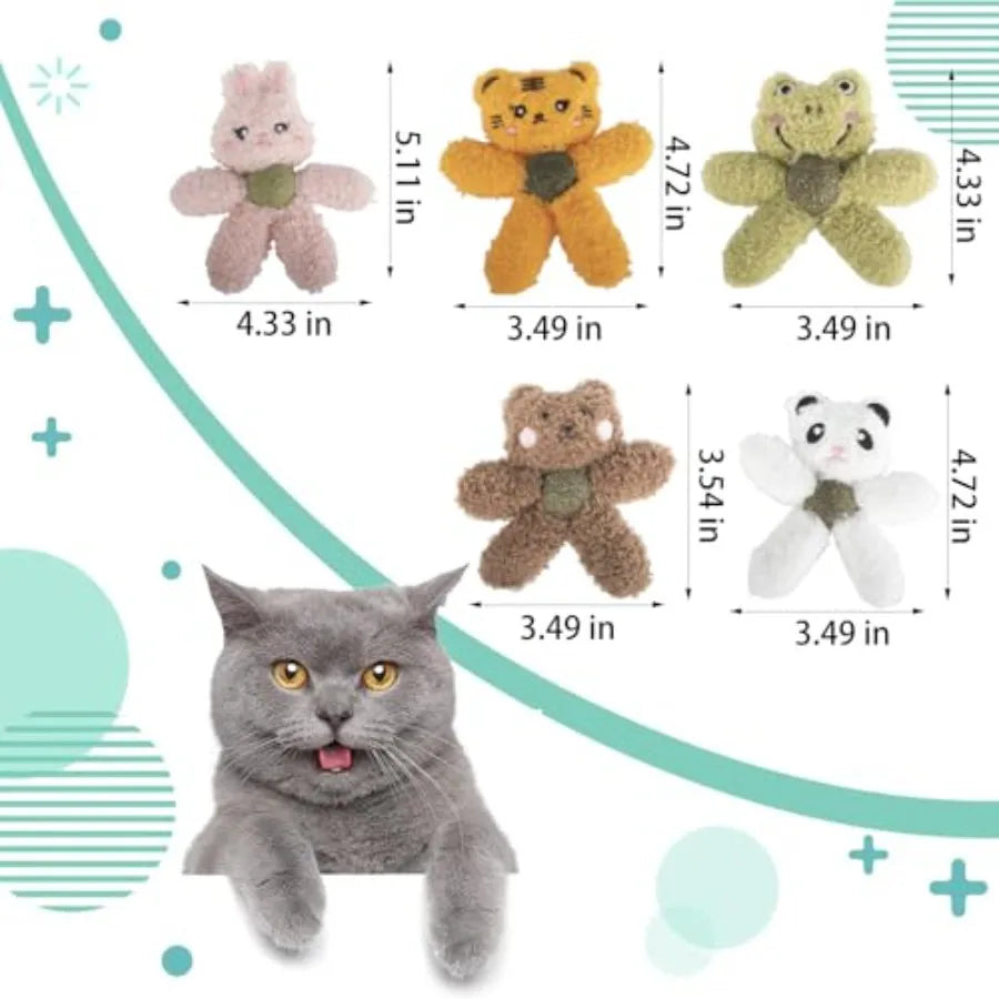 Indoor Cat Plush Catnip Animal-Shaped Toy
