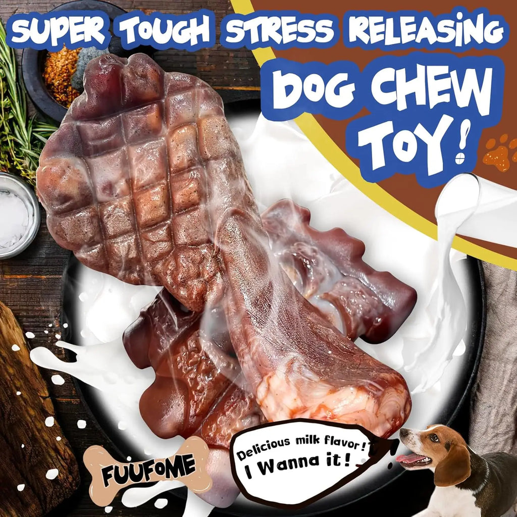 2 Pack Indestructible Dog Chew Toys