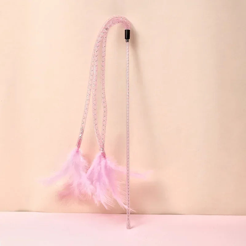 Feather Toys for Cats Playing Stick