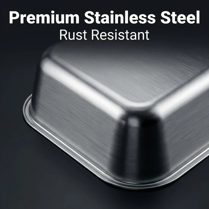 Heavy Duty Large Stainless Steel Cat Litter Box