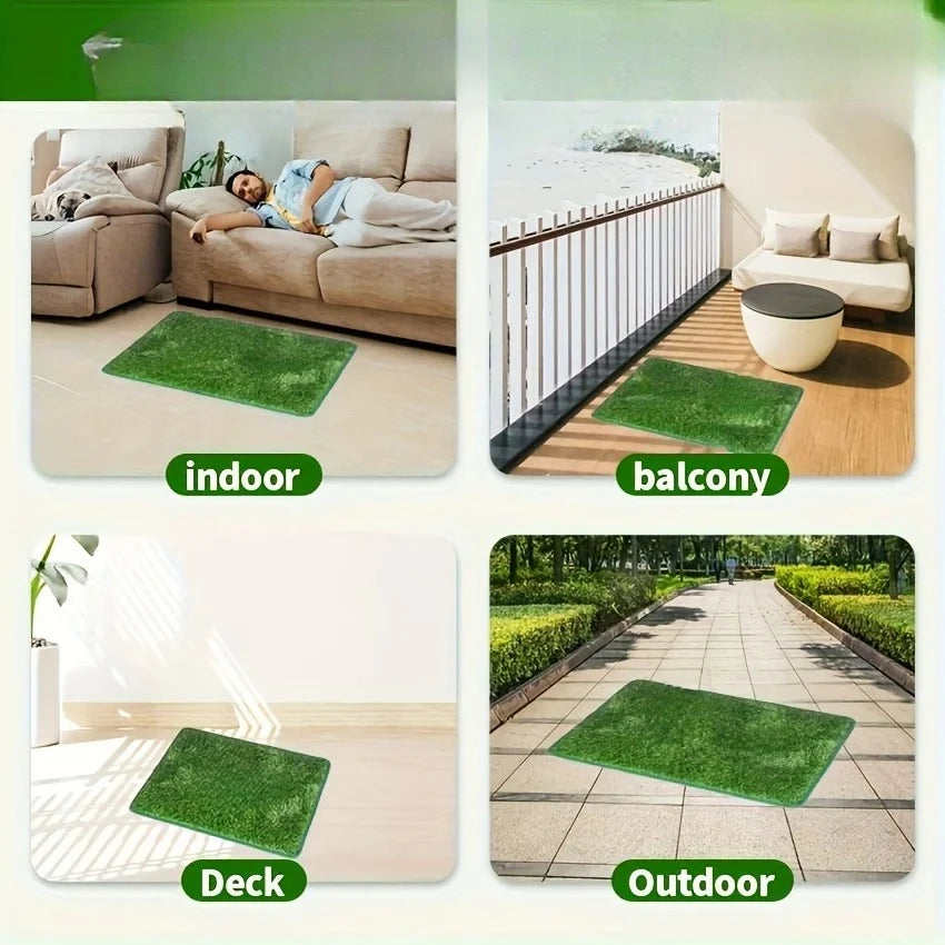 Simulation Lawn Toilet Training Mat Washable