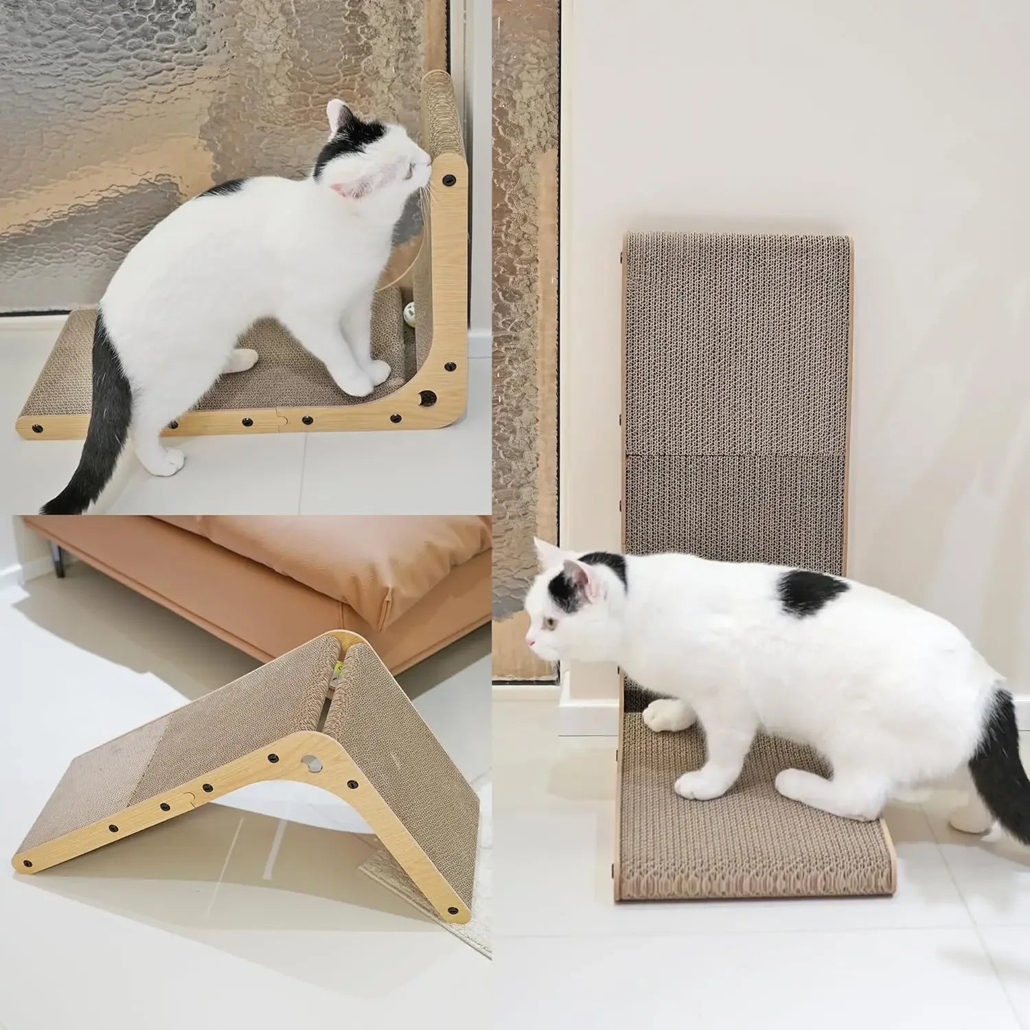 2pcs/6pcs L-Shape Cat Scratching Post