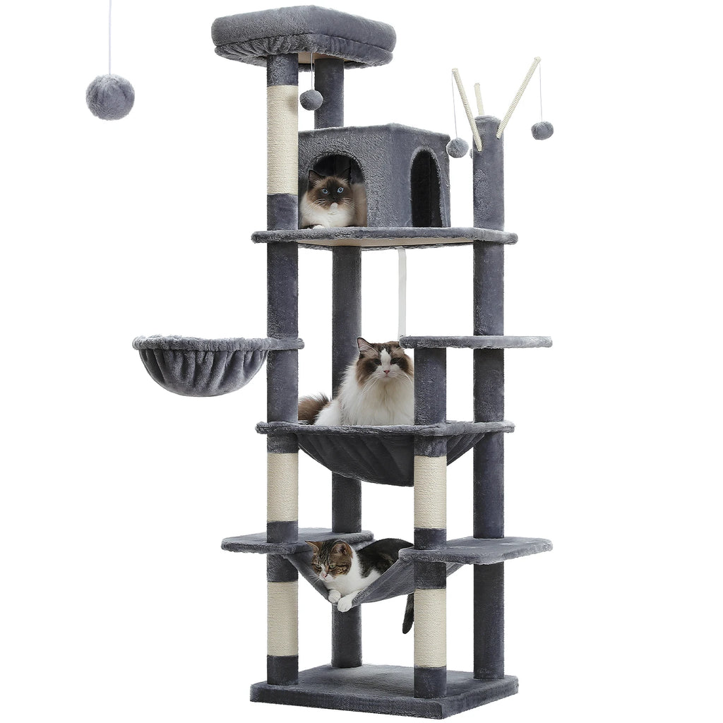 Large Multi-Level Cat Tree Tall Tower