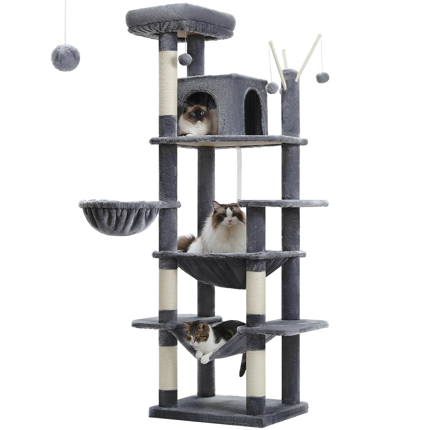 Large Multi-Level Cat Tree Tall Tower
