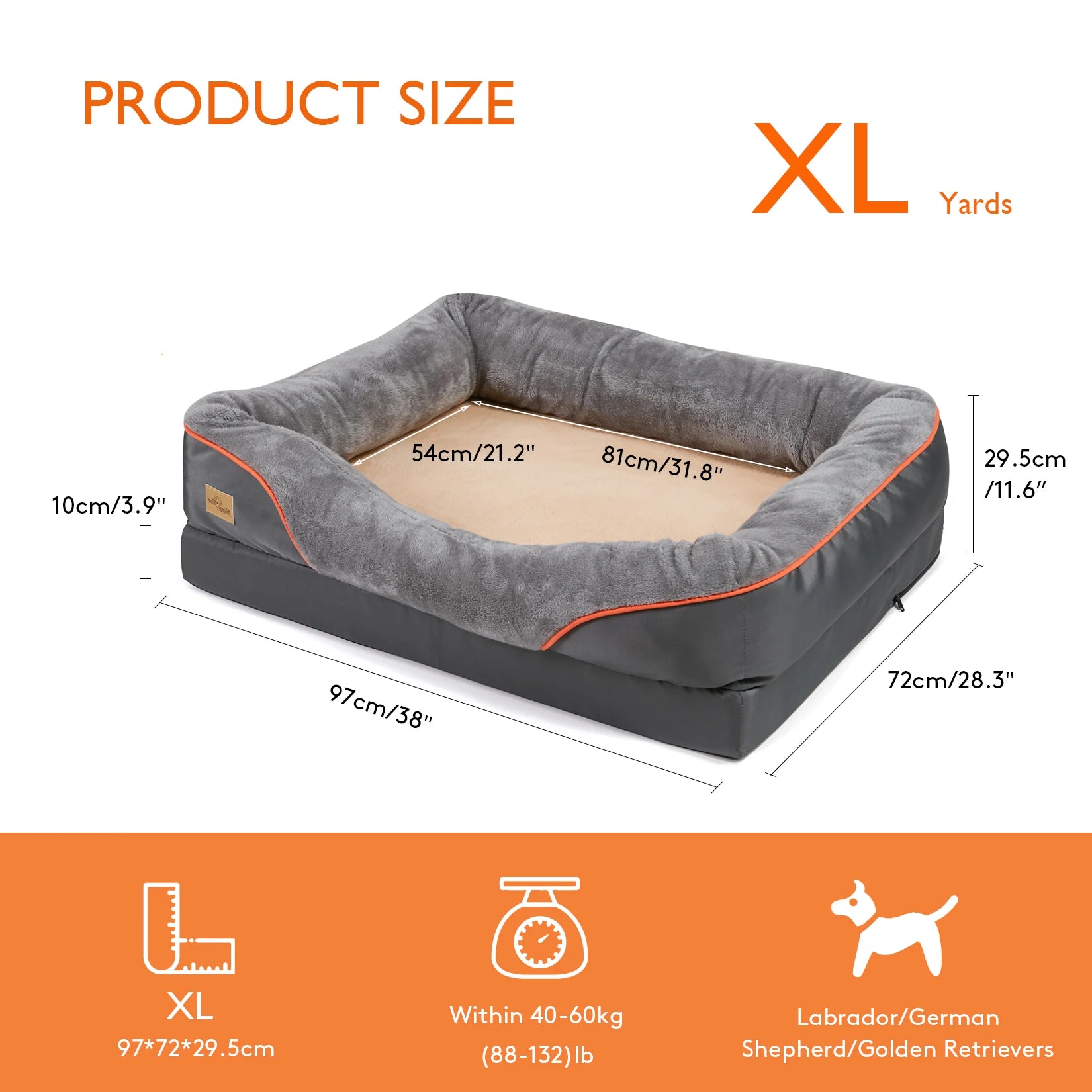 Large Pet Dog Bed Soft Anti Allergy